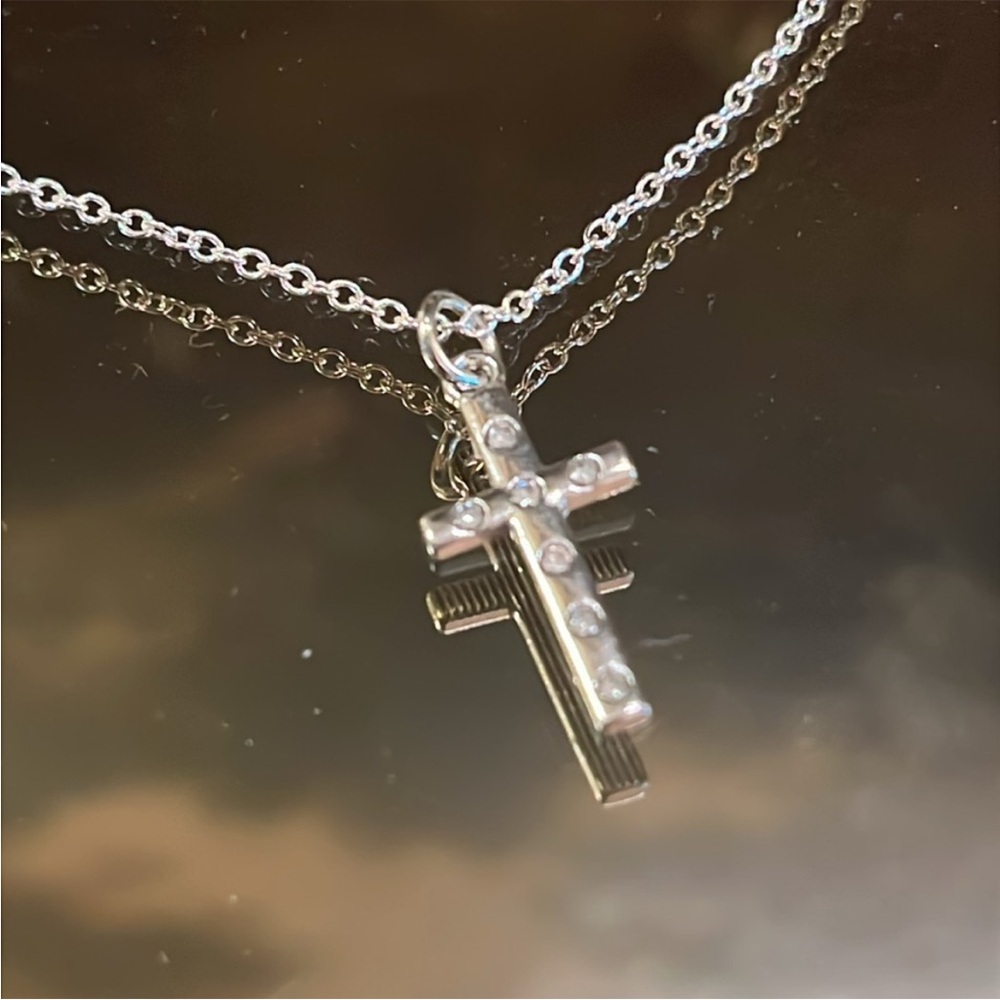 Silver Cross Necklace